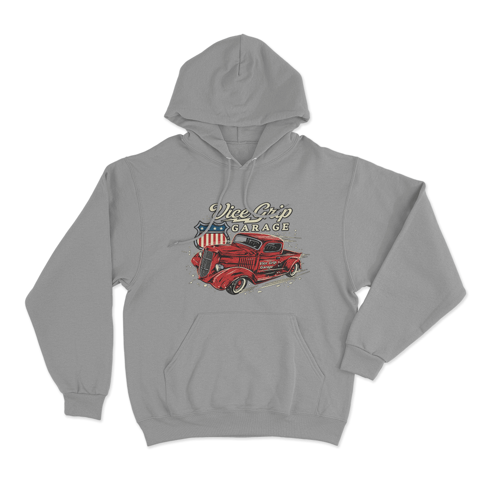 1935 Truck Work Unisex Hoodie Grey 1935 Truck Work Unisex Hoodie Grey