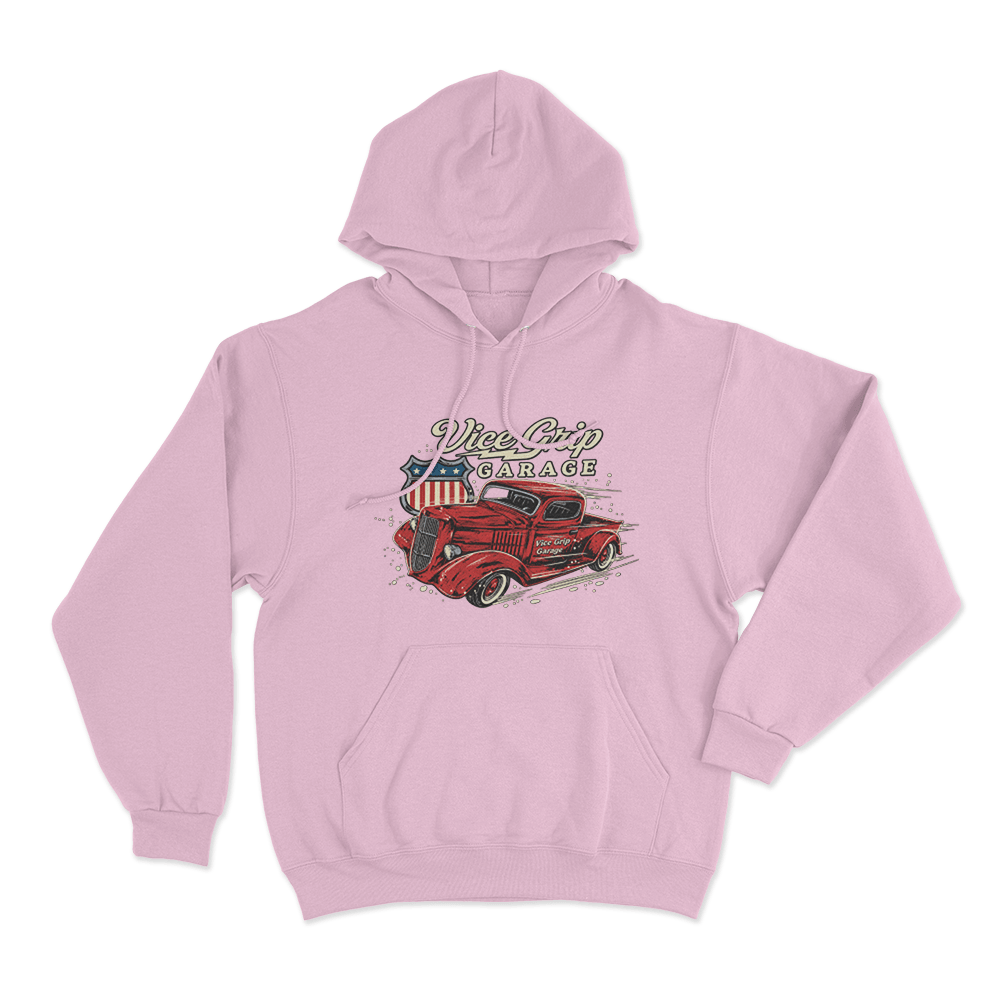 1935 Truck Work Unisex Hoodie Pink 1935 Truck Work Unisex Hoodie Pink