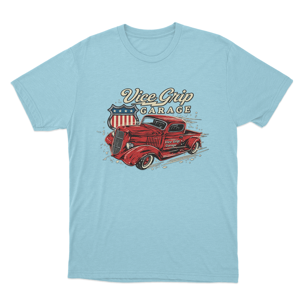 1935 Truck Work Unisex T Shirt Sky Blue 1935 Truck Work Unisex T Shirt Sky Blue