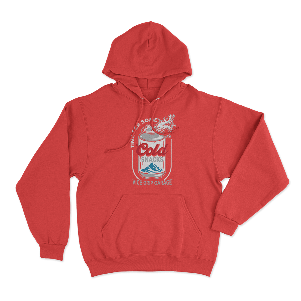 Cold Snacks Unisex Hoodie Red Cold Snacks Unisex Hoodie Red