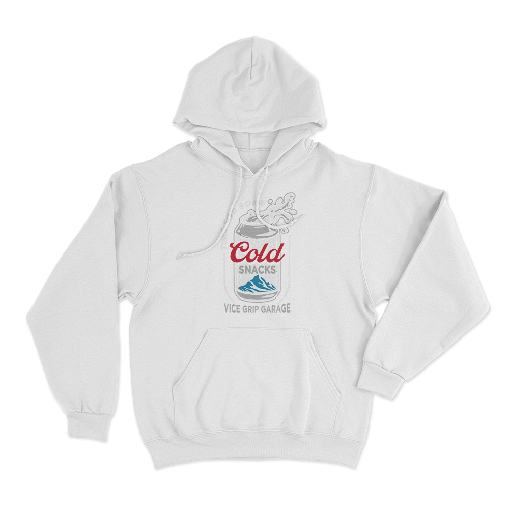 Cold Snacks Unisex Hoodie White Cold Snacks Unisex Hoodie White