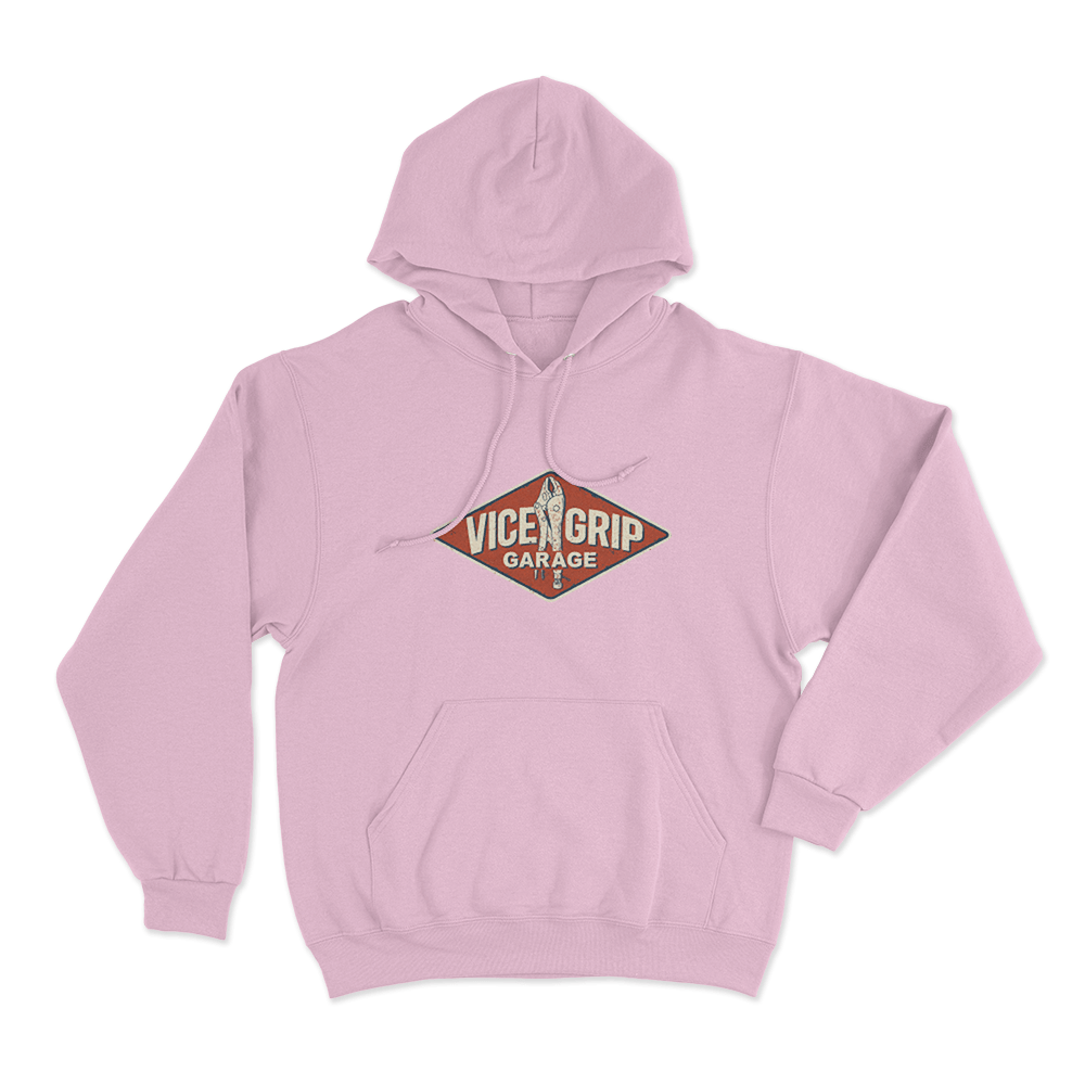 Garage Sign Unisex Hoodie Pink Garage Sign Unisex Hoodie Pink