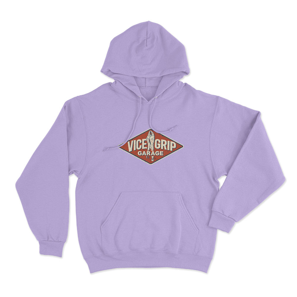 Garage Sign Unisex Hoodie Purple Garage Sign Unisex Hoodie Purple
