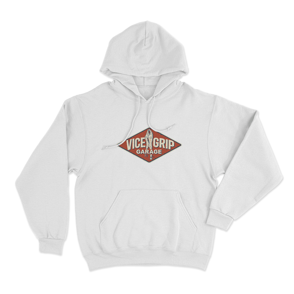 Garage Sign Unisex Hoodie White Garage Sign Unisex Hoodie White