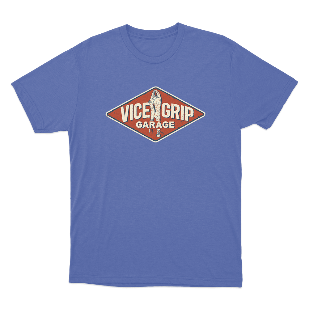 Garage Sign Unisex T Shirt Blue Garage Sign Unisex T Shirt Blue