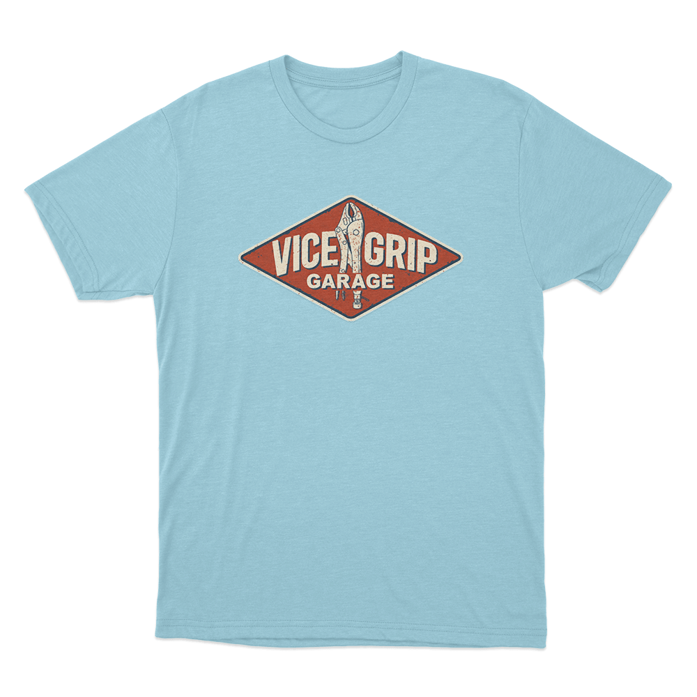 Garage Sign Unisex T Shirt Sky Blue Garage Sign Unisex T Shirt Sky Blue