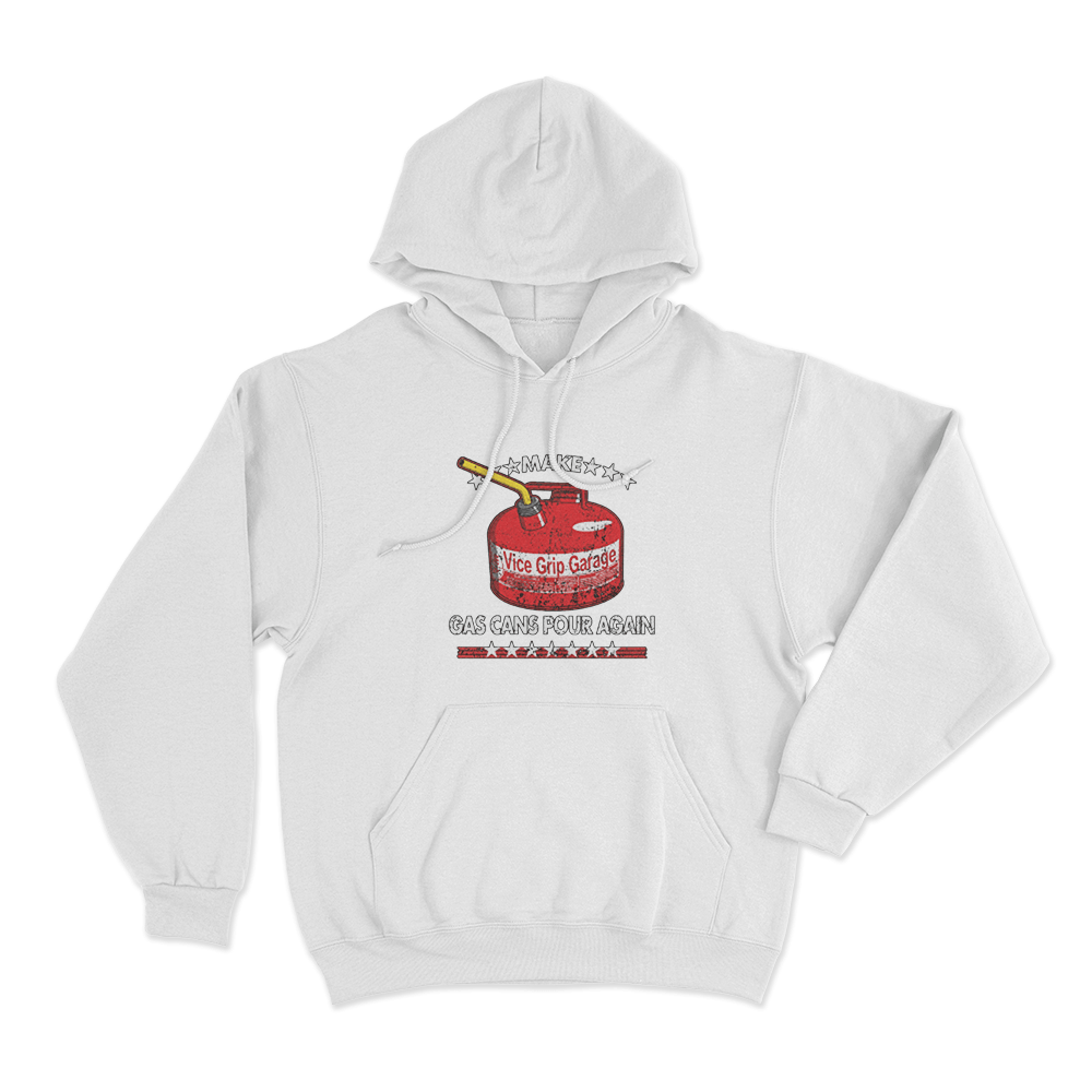 Gas Can Unisex Hoodie White Gas Can Unisex Hoodie White