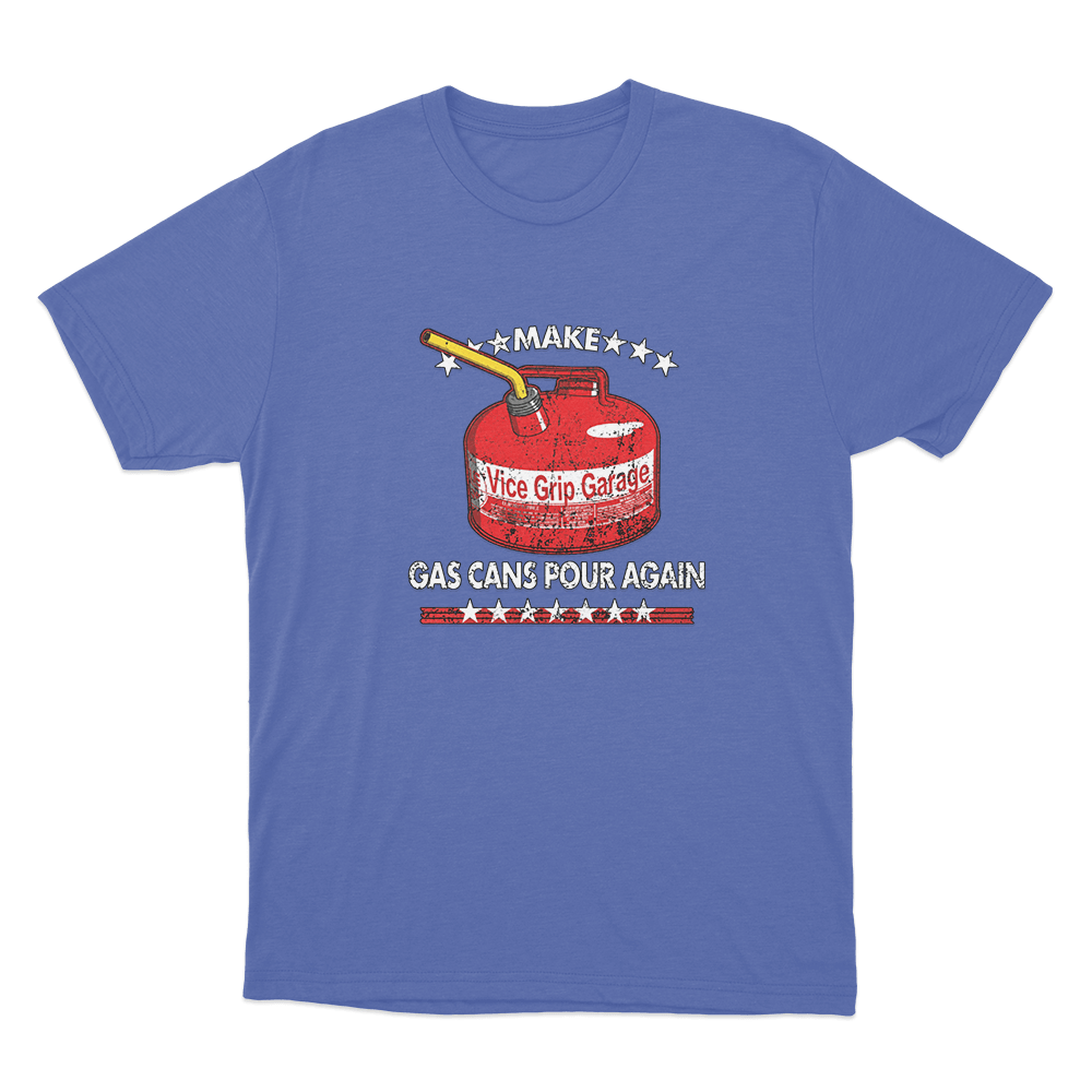 Gas Can Unisex T Shirt Blue Gas Can Unisex T Shirt Blue