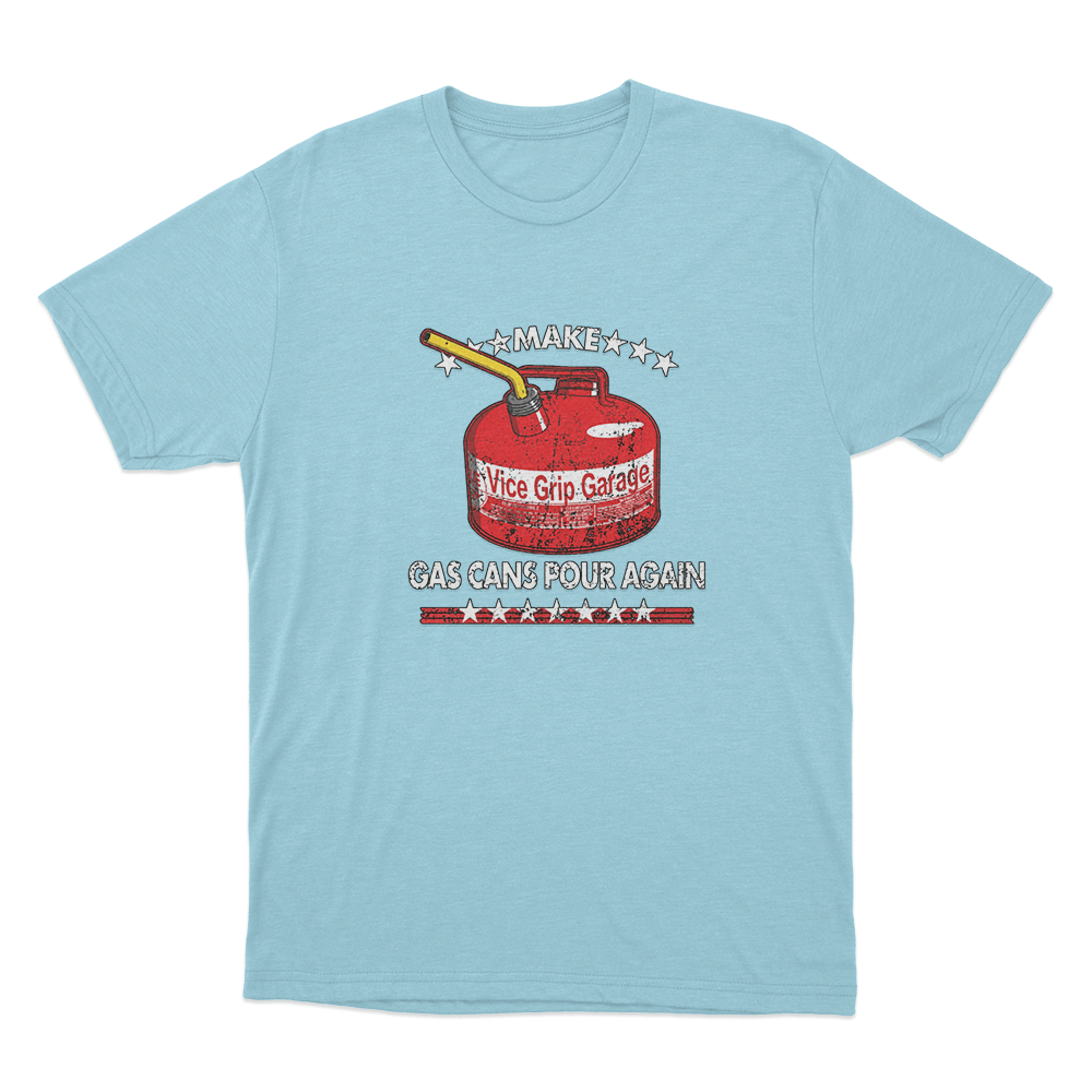 Gas Can Unisex T Shirt Sky Blue Gas Can Unisex T Shirt Sky Blue