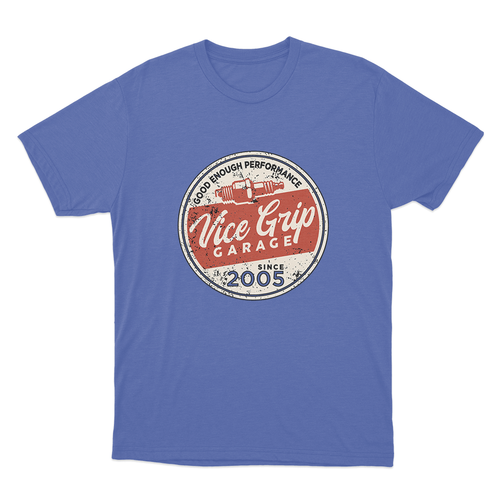 Good Enough Performance Badge Unisex T Shirt Blue Good Enough Performance Badge Unisex T Shirt Blue
