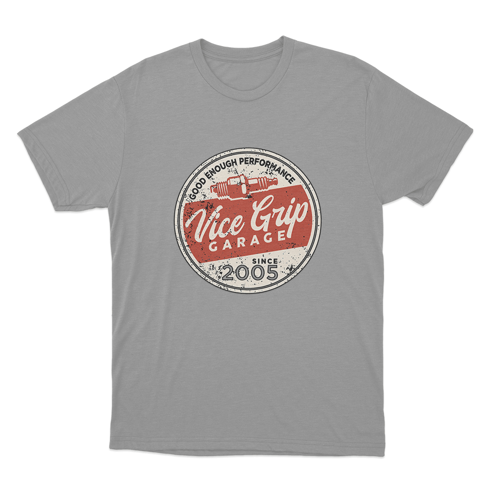 Good Enough Performance Badge Unisex T Shirt Grey Good Enough Performance Badge Unisex T Shirt Grey