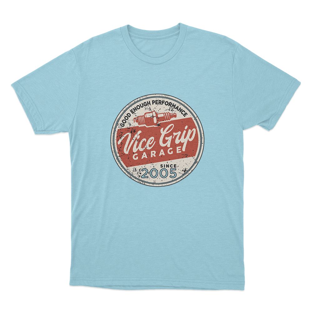 Good Enough Performance Badge Unisex T Shirt Sky Blue Good Enough Performance Badge Unisex T Shirt Sky Blue