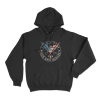 Patriotic Flying Eagle Unisex Hoodie Black