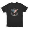 Patriotic Flying Eagle Unisex T Shirt Black
