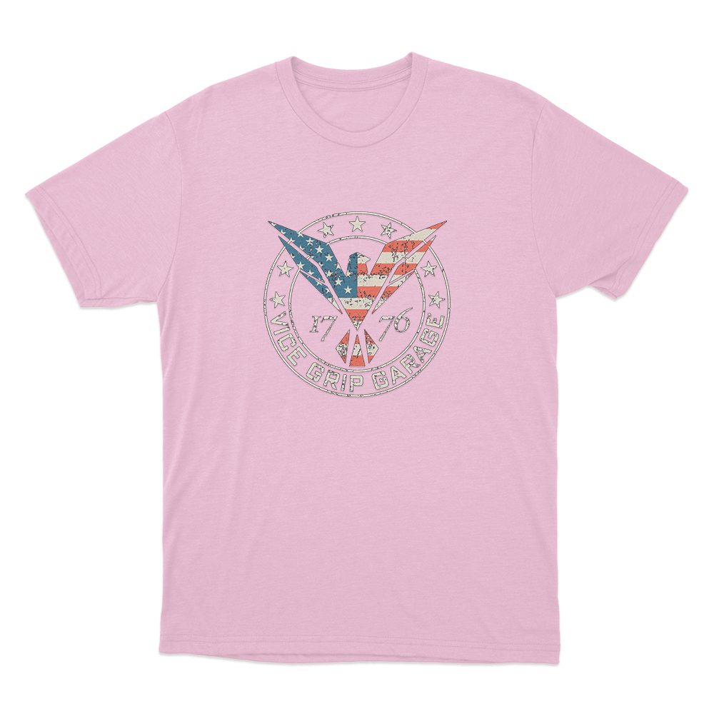 Patriotic Flying Eagle Unisex T Shirt Pink Patriotic Flying Eagle Unisex T Shirt Pink