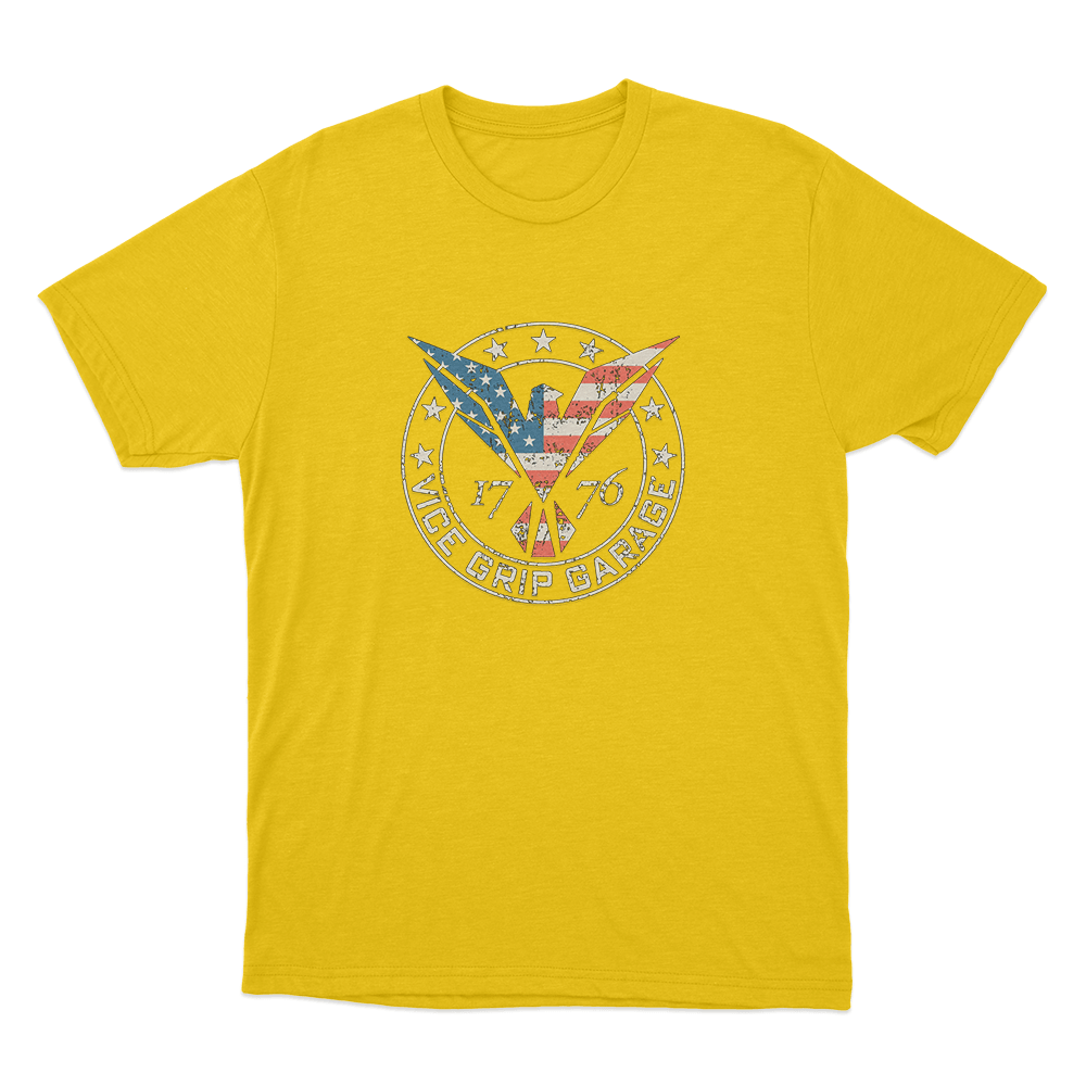 Patriotic Flying Eagle Unisex T Shirt Yellow Patriotic Flying Eagle Unisex T Shirt Yellow