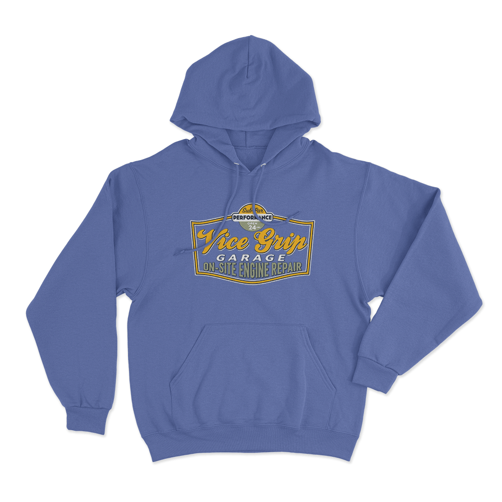 VGG Engine Repair Unisex Hoodie Blue VGG Engine Repair Unisex Hoodie Blue