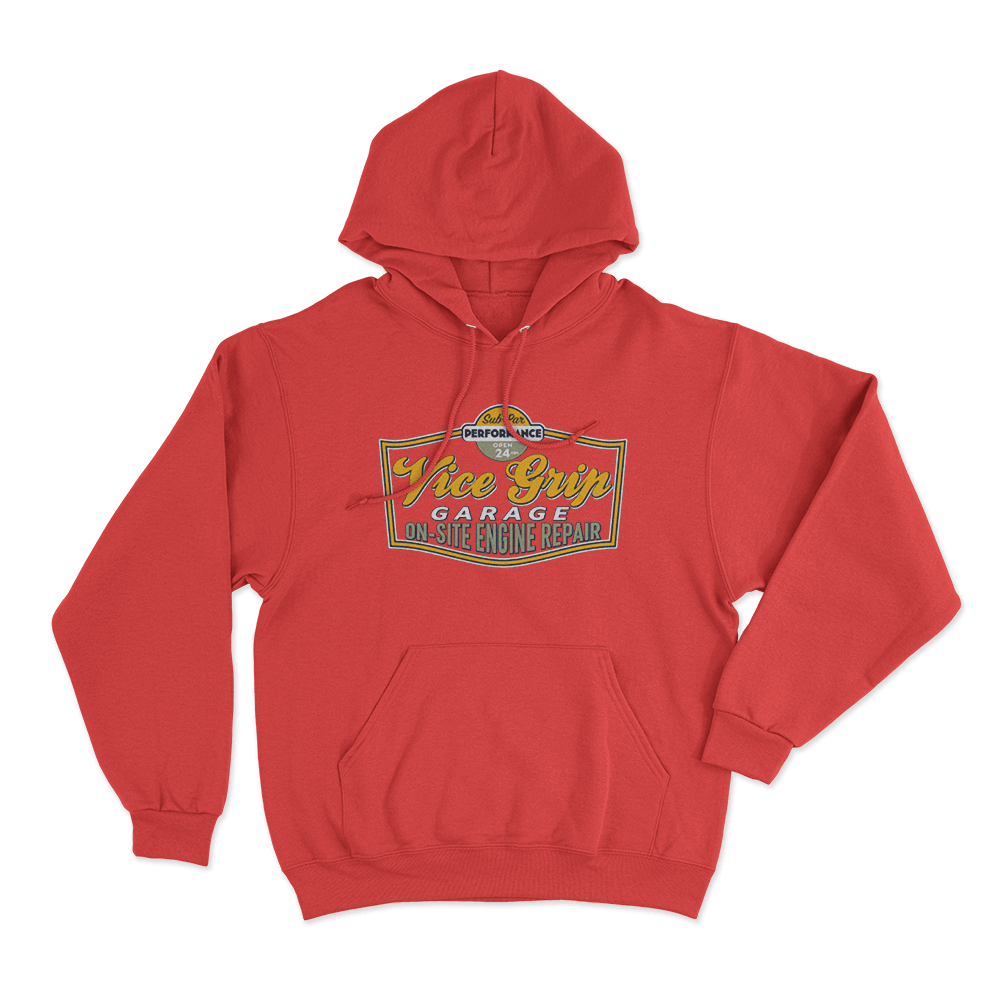 VGG Engine Repair Unisex Hoodie Red VGG Engine Repair Unisex Hoodie Red